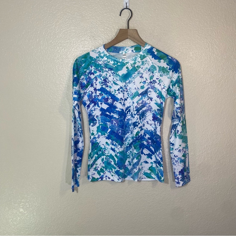 Whimsy Rose Long Sleeve Safe Sun Rashguard Top Women's Blouse Sundance XS - Picture 1 of 6
